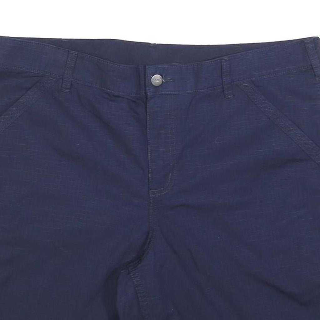 CARHARTT Womens Shorts Blue Casual XL W40 Cotton Blend Relaxed Fit