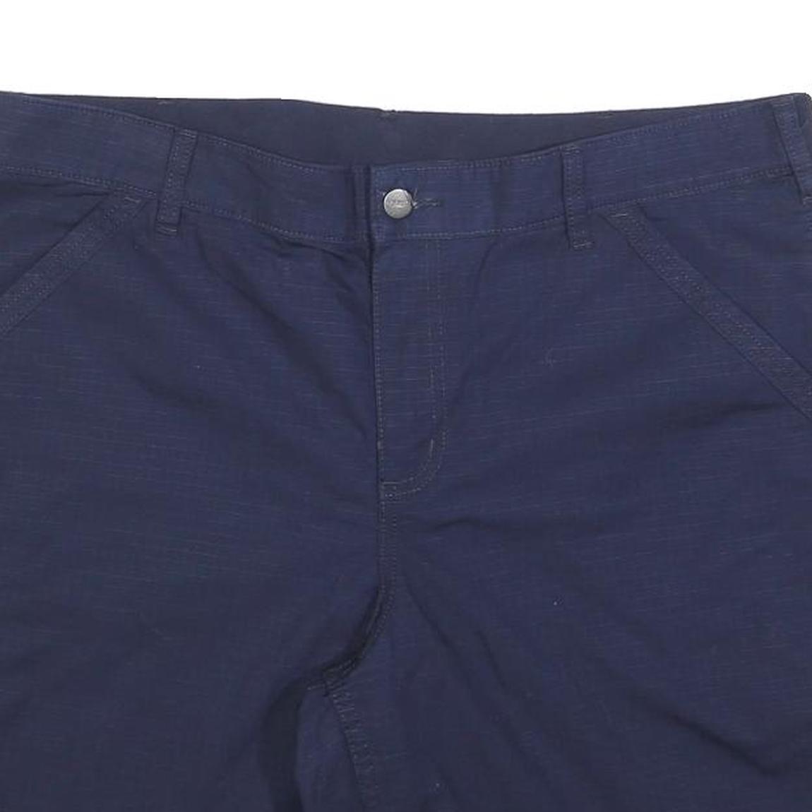 CARHARTT Womens Shorts Blue Casual XL W40 Cotton Blend Relaxed Fit