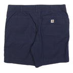 CARHARTT Womens Shorts Blue Casual XL W40 Cotton Blend Relaxed Fit