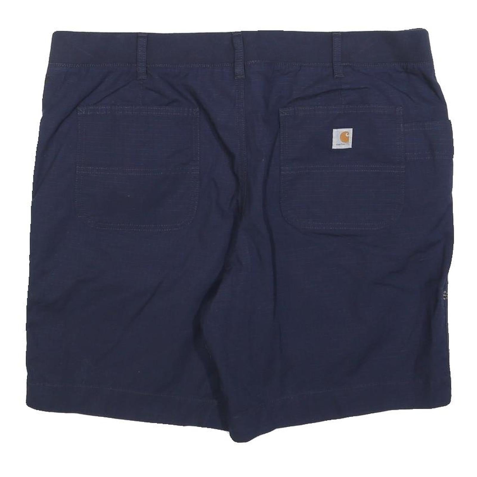 CARHARTT Womens Shorts Blue Casual XL W40 Cotton Blend Relaxed Fit