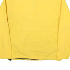 OLD NAVY Mens Yellow Pullover Plain 1/4 Zip Regular Fit L Polyester Blend Jumper
