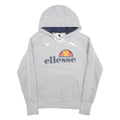 ELLESSE Womens Grey Pullover Hoodie UK 10 Cotton Blend Sport Casual Sweatshirt