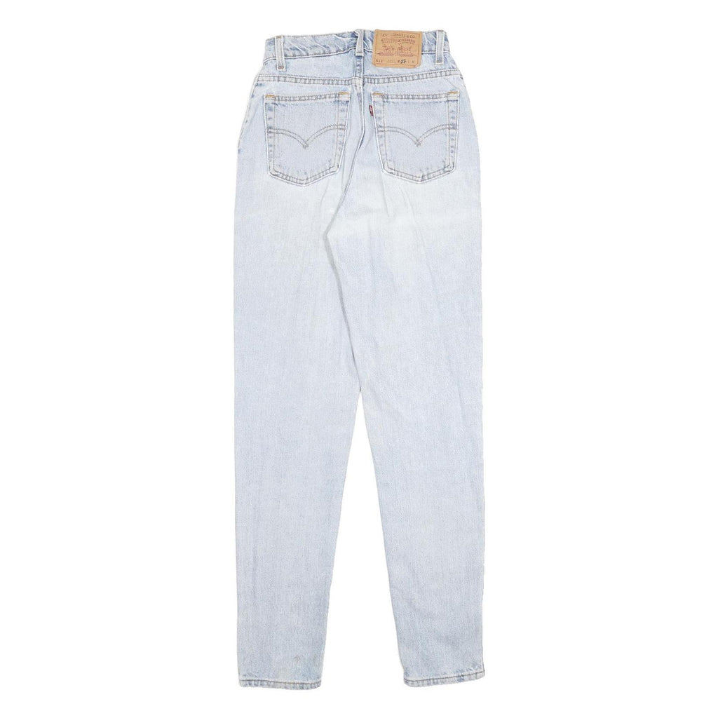 LEVI'S 512 Tapered Womens Jeans Blue Slim Fit Tapered Denim Light W24 L31