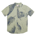 LEVI'S Mens Green & Blue Cotton Short Sleeve Shirt S Tropical Print