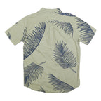 LEVI'S Mens Green & Blue Cotton Short Sleeve Shirt S Tropical Print