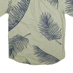 LEVI'S Mens Green & Blue Cotton Short Sleeve Shirt S Tropical Print
