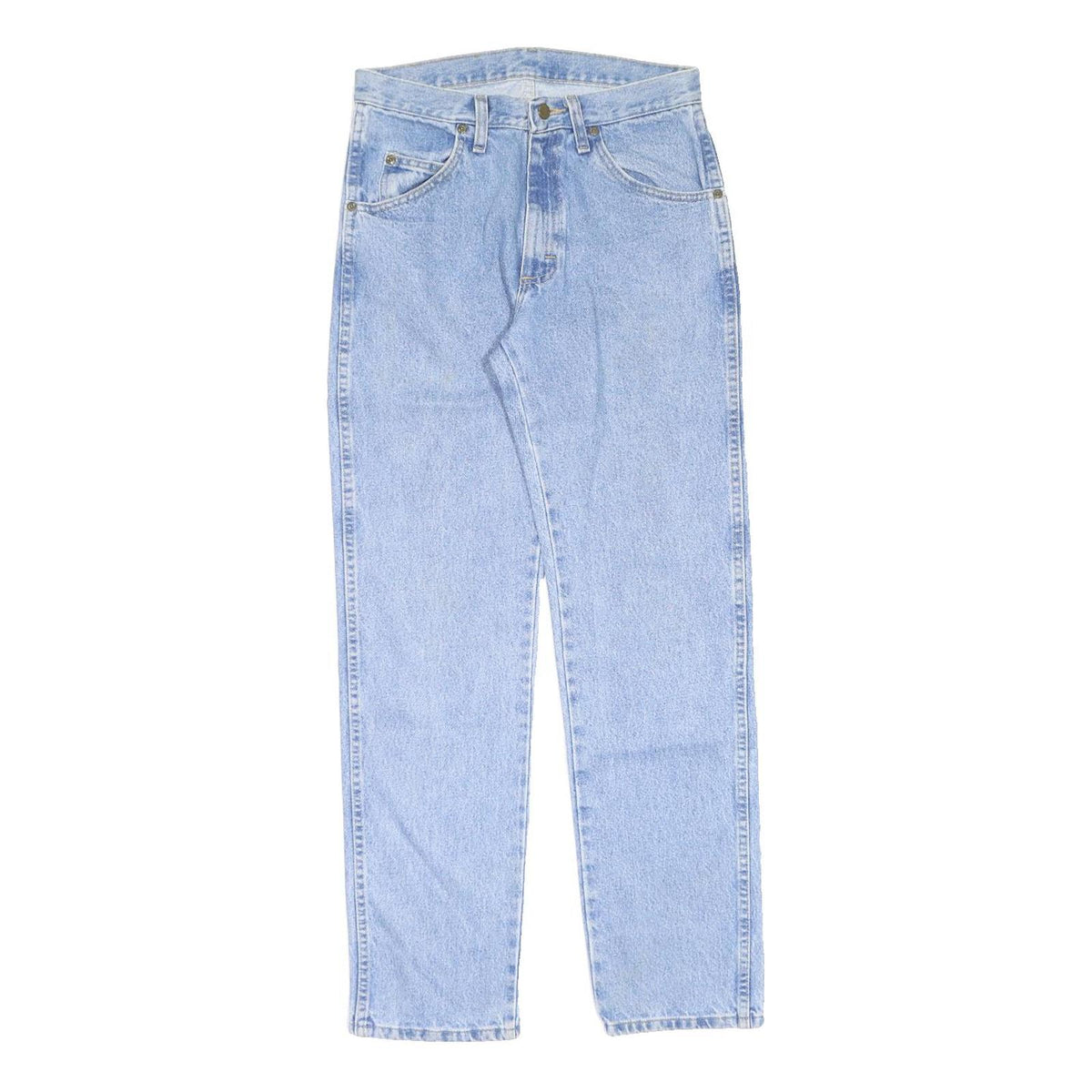WRANGLER Mens Jeans Blue Regular Straight Denim Medium W30 L32 Classic Zip