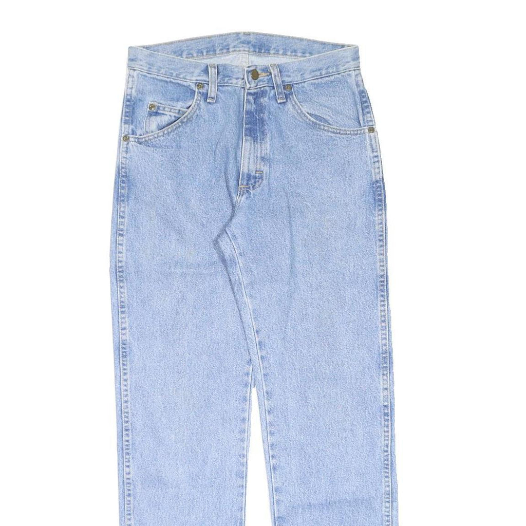WRANGLER Mens Jeans Blue Regular Straight Denim Medium W30 L32 Classic Zip