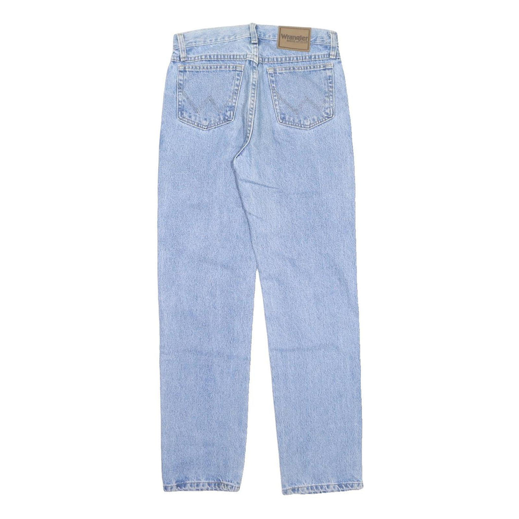 WRANGLER Mens Jeans Blue Regular Straight Denim Medium W30 L32 Classic Zip