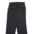 DICKIES Mens Cotton Blend Black Regular Fit Straight Leg Trousers W30 L29