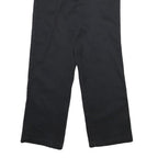 DICKIES Mens Cotton Blend Black Regular Fit Straight Leg Trousers W30 L29