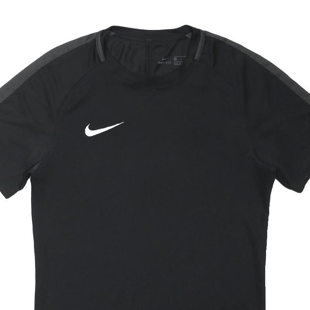 NIKE Mens Black & Dark Grey Modern T-Shirt S Short Sleeve Crew Neck Sportswear
