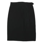 GERARD DAREL Womens Black Straight Knee Length Polyester Skirt M Elegant Classic