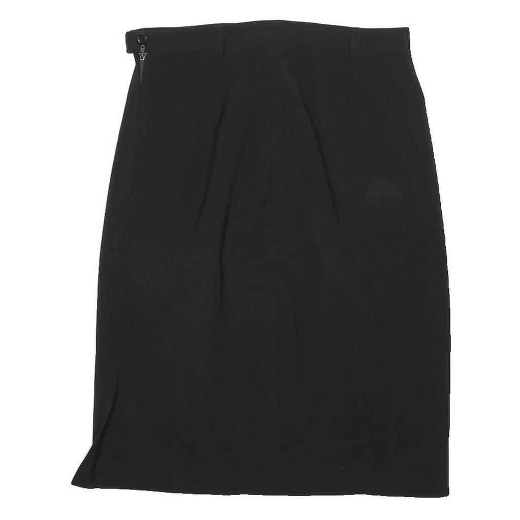 GERARD DAREL Womens Black Straight Knee Length Polyester Skirt M Elegant Classic