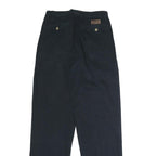 MALBORO CLASSICS Mens Cotton Black Regular Fit Straight Trousers W28 L33 Casual