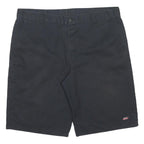 DICKIES Mens Shorts Black Casual XL W40 Workwear Utility Polyester Blend