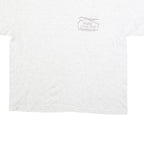 HANES Mens White Mountain Cabins Graphic T-Shirt L Short Sleeve Crew Neck Cabin