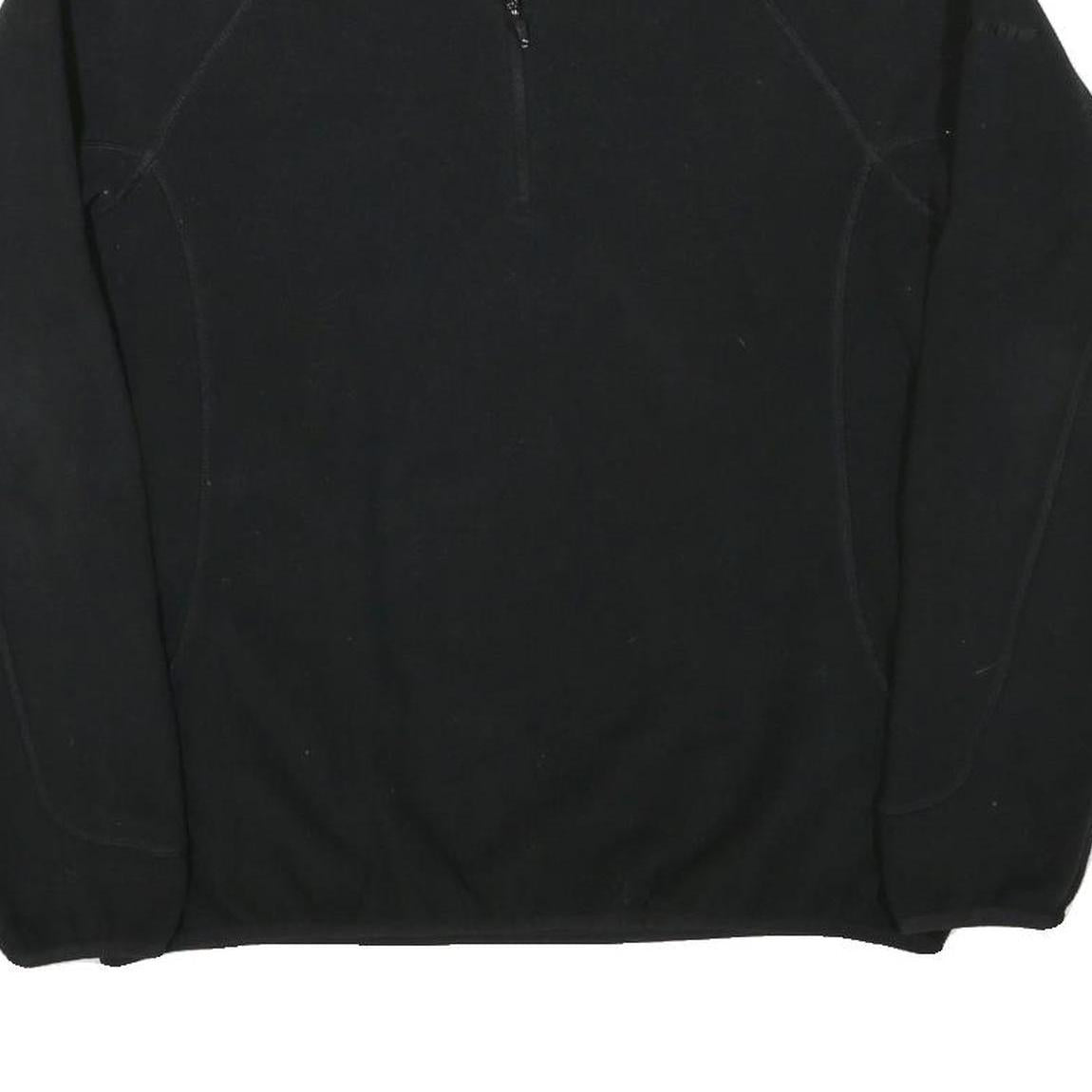 BERGHAUS Womens Black Plain Pullover Jumper Round Neck Regular UK 16 Fleece