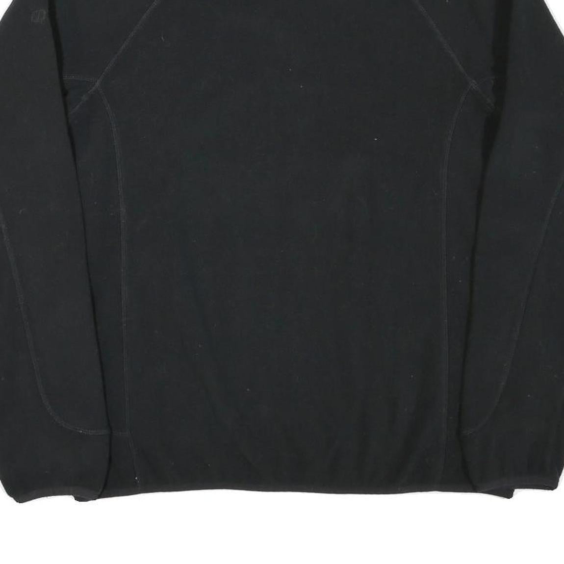 BERGHAUS Womens Black Plain Pullover Jumper Round Neck Regular UK 16 Fleece