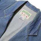 DR DENIM Womens Blue Denim Jacket M Cotton Button Plain Classic Fit Casual