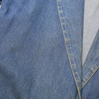DR DENIM Womens Blue Denim Jacket M Cotton Button Plain Classic Fit Casual