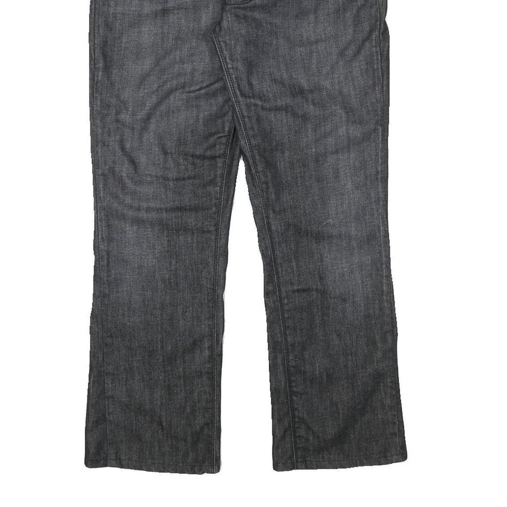 LEVI'S Womens Jeans Black Regular Straight Denim Dark W33 L27 Zip Cotton Blend