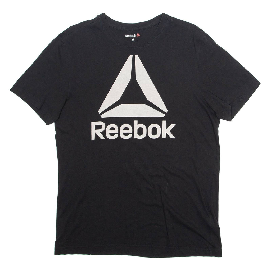 REEBOK Mens T-Shirt Black M