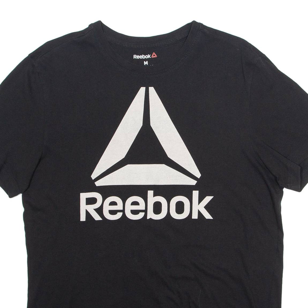 REEBOK Mens T-Shirt Black M