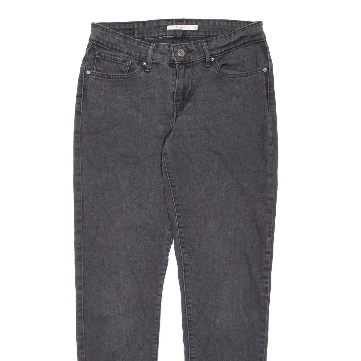 LEVI'S 711 Womens Jeans Grey Regular Skinny W29 L29