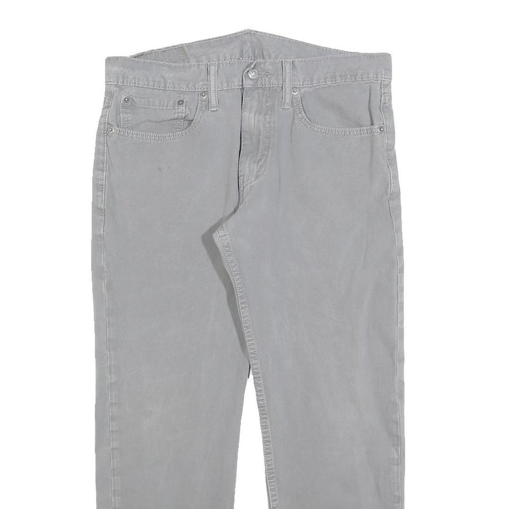 LEVI'S 502 Mens Jeans Grey Regular Straight Denim Medium W31 L26 Cotton Blend