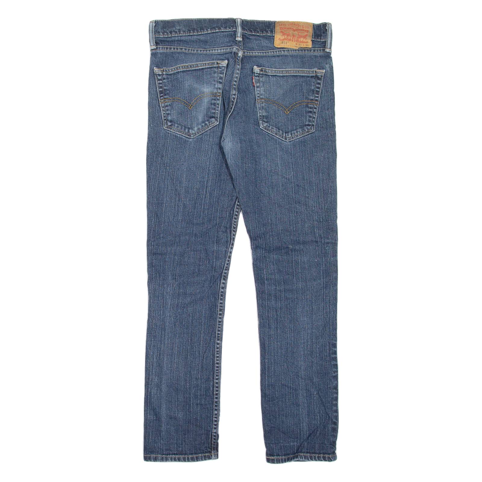 LEVI'S 511 Jeans Mens Blue Slim Straight Stone Wash W31 L27