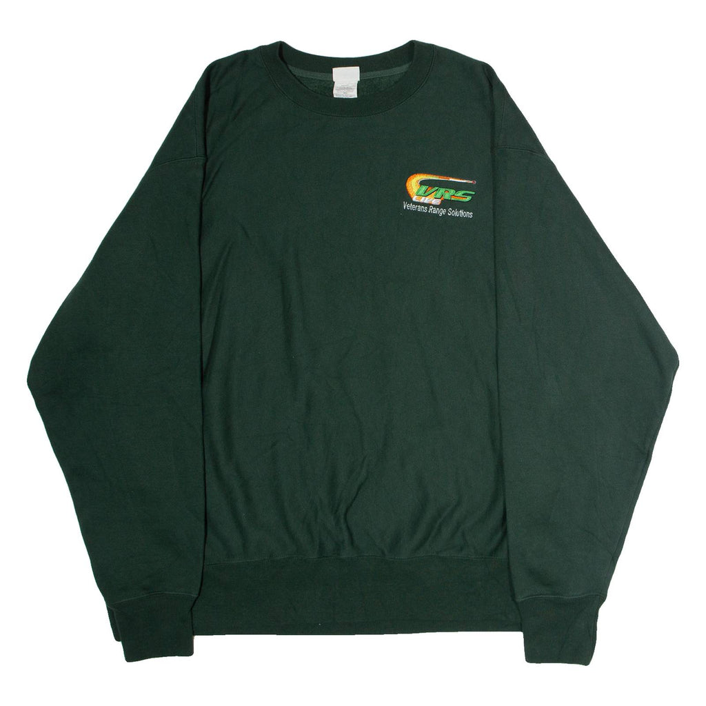 CHAMPION REVERSE WEAVE VRS Live Mens Sweatshirt Green Crew Neck USA 2XL