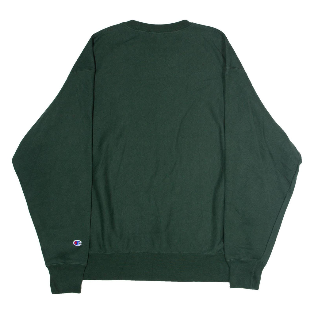 CHAMPION REVERSE WEAVE VRS Live Mens Sweatshirt Green Crew Neck USA 2XL