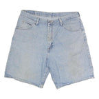 WRANGLER Mens Denim Blue Cotton Shorts M W36 Classic Fit Casual Style