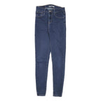 LEVI'S Womens Slim Blue Denim Slim Jeans W25 L29 Classic Cotton Blend Zip