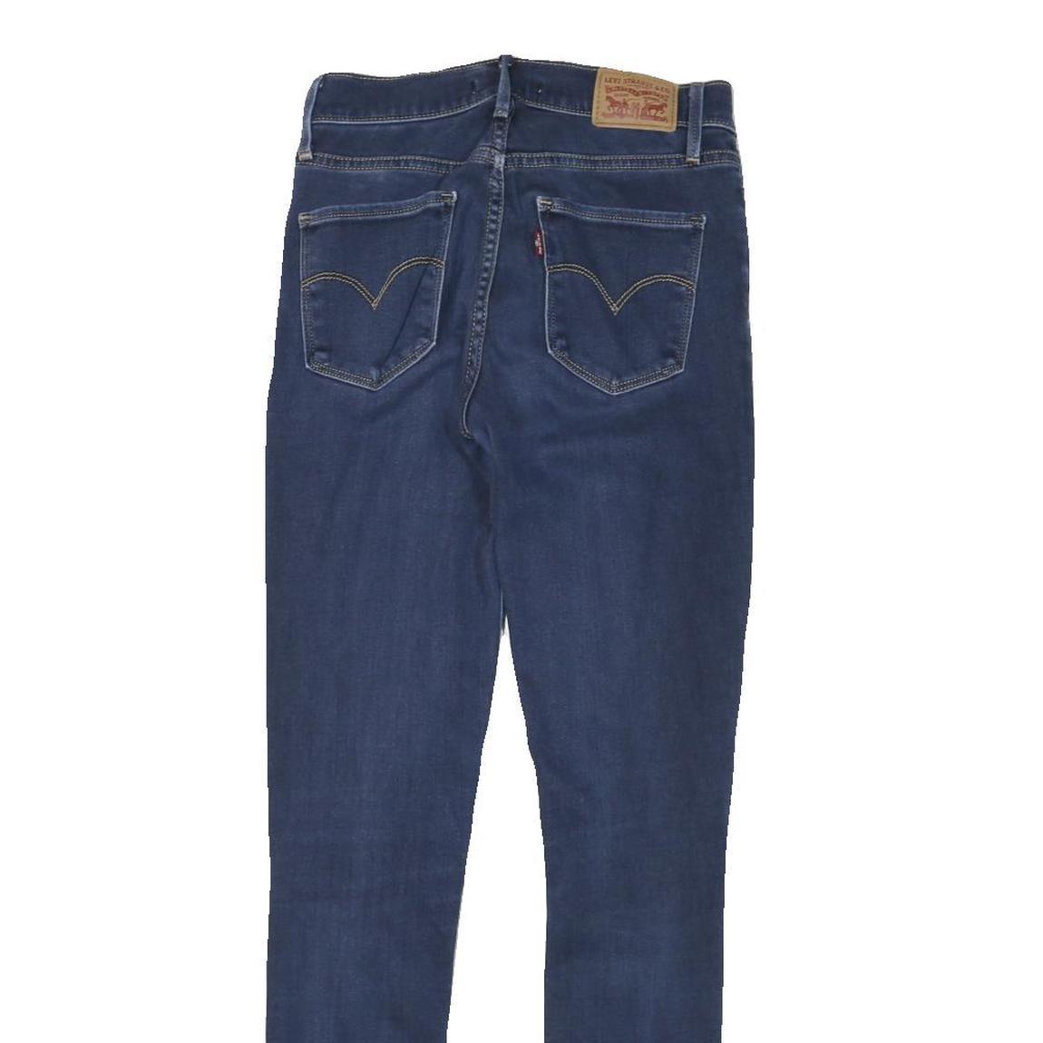 LEVI'S Womens Slim Blue Denim Slim Jeans W25 L29 Classic Cotton Blend Zip