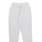 ADIDAS Womens Joggers Light Grey XS W24 L28 Slim Tapered Cotton Blend Drawstring