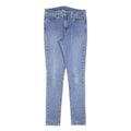 LEVI'S Womens Slim Blue Denim Light Wash Jeans W29 L30 Skinny Cotton Blend Zip
