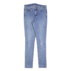 LEVI'S Womens Slim Blue Denim Light Wash Jeans W29 L30 Skinny Cotton Blend Zip
