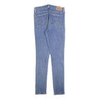 LEVI'S Womens Slim Blue Denim Light Wash Jeans W29 L30 Skinny Cotton Blend Zip