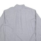 RALPH LAUREN Mens Blue & White Checked Shirt 2XL Button-Down Long Sleeve Cotton