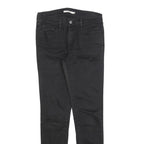 LEVI'S 710 Womens Slim Black Denim Jeans Cotton Blend W29 L30 Zip