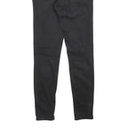 LEVI'S 710 Womens Slim Black Denim Jeans Cotton Blend W29 L30 Zip