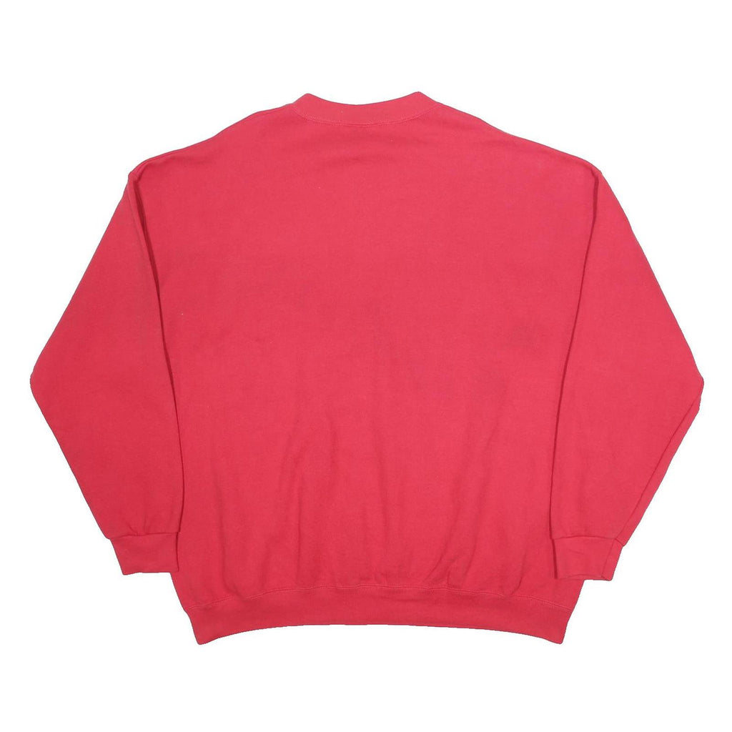 LEE Mens Red Beagle Boys Inc. Crew Neck 2XL Cotton Blend Sweatshirt