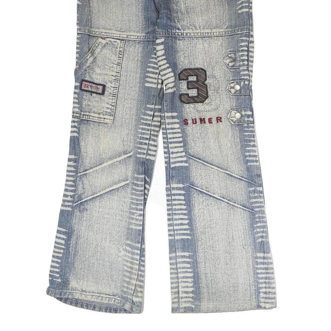 MANDISI Womens Blue Regular Fit Straight Denim Stone Wash Jeans W26 L27 Summer