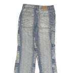 MANDISI Womens Blue Regular Fit Straight Denim Stone Wash Jeans W26 L27 Summer