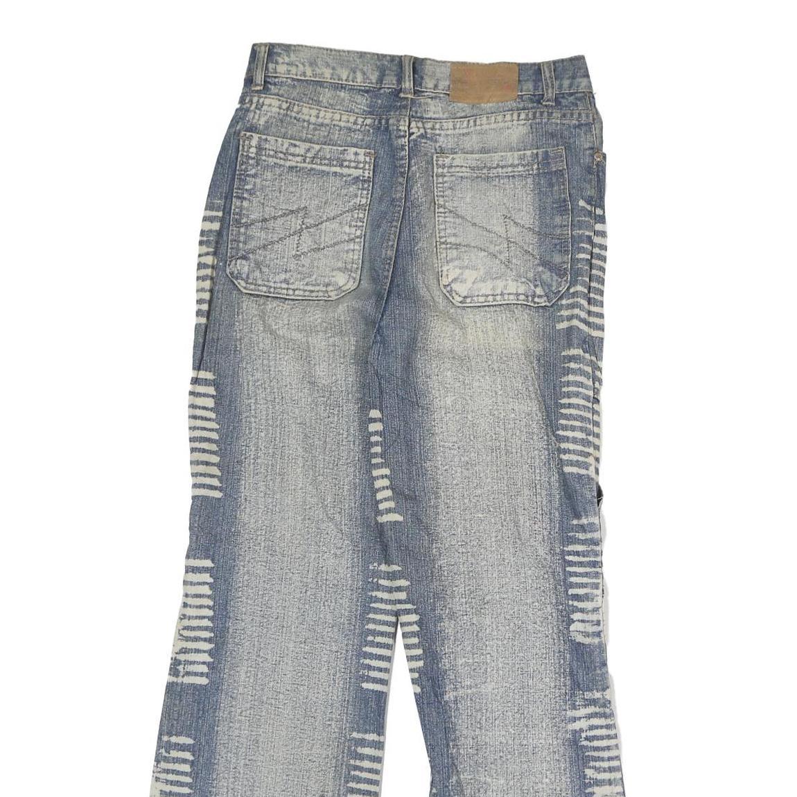 MANDISI Womens Blue Regular Fit Straight Denim Stone Wash Jeans W26 L27 Summer