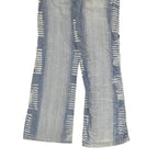 MANDISI Womens Blue Regular Fit Straight Denim Stone Wash Jeans W26 L27 Summer