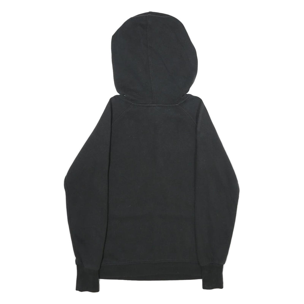 REEBOK Womens Black Hoodie S Cotton Blend Pullover Casual Sportswear