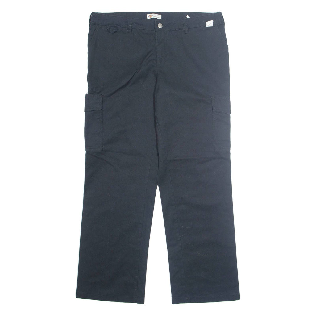 DICKIES Workwear Womens Trousers Black Regular Straight W38 L30